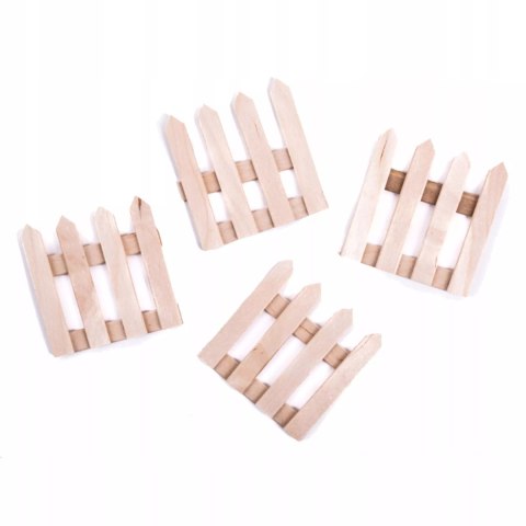 Drewniane płotki -DpCraft- 60x62mm 4szt. CEOZ-157 Drewniane płotki -DpCraft- 60x62mm 4szt. CEOZ-157