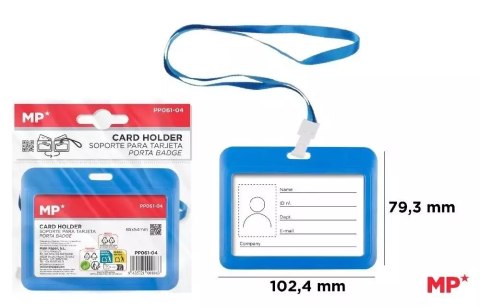 Etui na identyfikator niebieskie Etui na identyfikator niebieskie