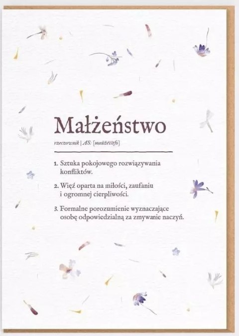 Kartka okolicznościowa Definicja Małżeństwa kartka ślubna Kartka okolicznościowa Definicja Małżeństwa kartka ślubna