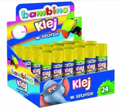 Klej w sztyfcie 15g Fo Bambino Mini Zoo Op24szt Klej w sztyfcie 15g Fo Bambino Mini Zoo Op24szt