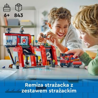 LEGO City Remiza strażacka z wozem strażackim 60414