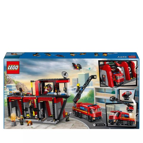 LEGO City Remiza strażacka z wozem strażackim 60414