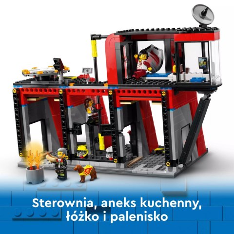 LEGO City Remiza strażacka z wozem strażackim 60414