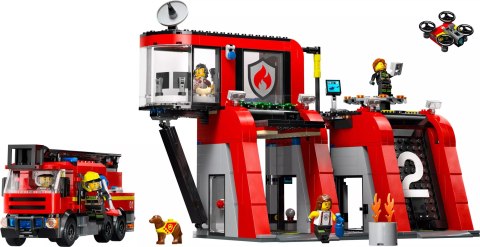 LEGO City Remiza strażacka z wozem strażackim 60414