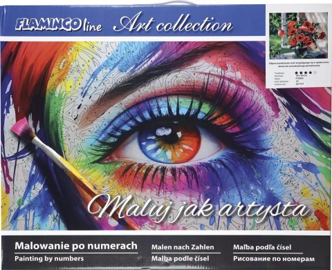 Malowanie po numerach 40x50cm Bukiet maków Malowanie po numerach 40x50cm Bukiet maków