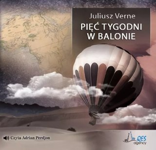 Pięć tygodni w balonie. Audiobook
