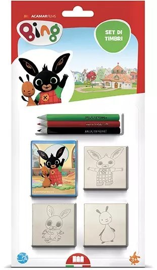 Pieczątki 3 sztuki blister Bing 3987 Multiprint