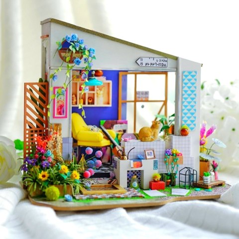 ROBOTIME Folding Wooden LED Model - House ROBOTIME Folding Wooden LED Model - House
