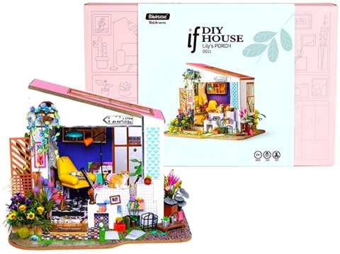 ROBOTIME Folding Wooden LED Model - House ROBOTIME Folding Wooden LED Model - House