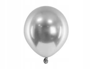 Balon srebrny klasyczny 50 szt.