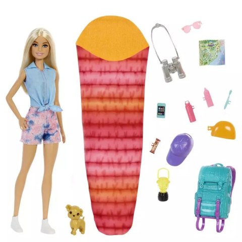 Barbie. HDF72 Lalka Malibu na kempingu + akcesoria Barbie. HDF72 Lalka Malibu na kempingu + akcesoria