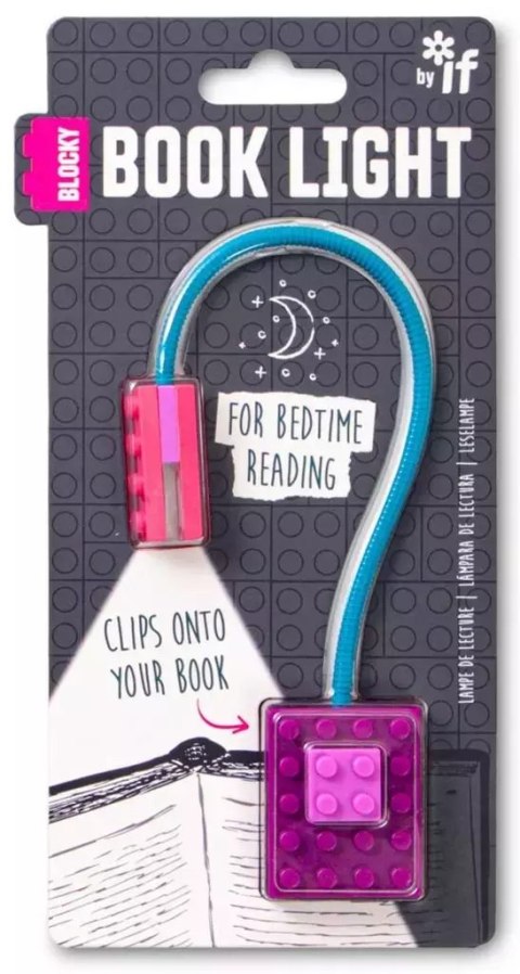 Blocky Book Light Purple lampka do książki fiolet Blocky Book Light Purple lampka do książki fiolet