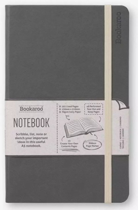 Bookaroo Notatnik Journal A5 - Szary Bookaroo Notatnik Journal A5 - Szary