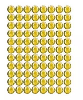 Dżety samoprzylepne złote 4mm 240szt