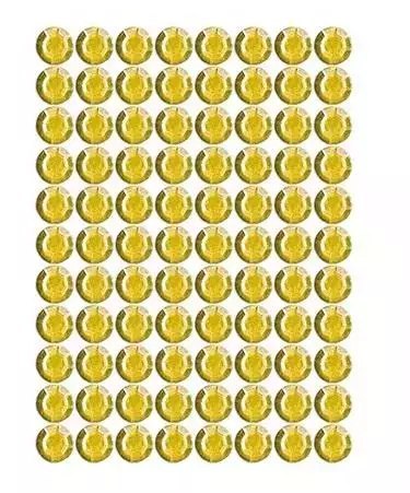 Dżety samoprzylepne złote 4mm 240szt