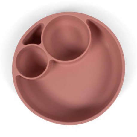 Filibabba silikonowy talerzyk z przegródkami rose Filibabba silikonowy talerzyk z przegródkami rose