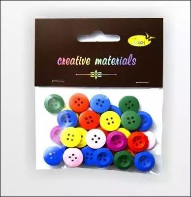 Guziki drewniane kolorowe 15mm 15g Guziki drewniane kolorowe 15mm 15g