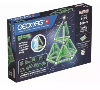 Klocki magnetyczne Glow Recycled 60 elementów