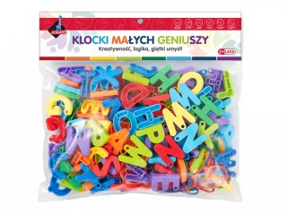 Klocki małych geniuszy - alfabet, 140 elementów