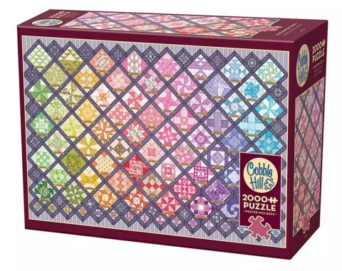 Puzzle 2000 Tęczowy patchwork Puzzle 2000 Tęczowy patchwork