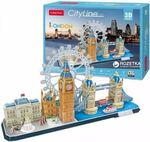Puzzle 3D 107 elementów. City Line. London Puzzle 3D 107 elementów. City Line. London