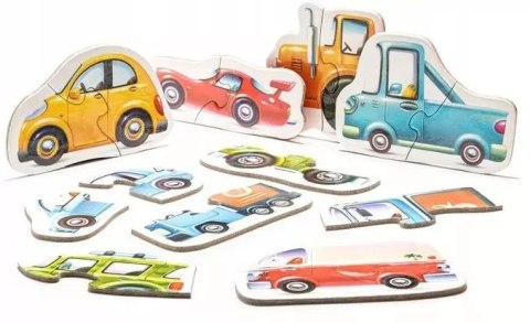 Puzzle dwuelementowe. Auta Puzzle dwuelementowe. Auta
