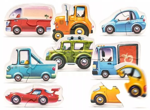 Puzzle dwuelementowe. Auta Puzzle dwuelementowe. Auta