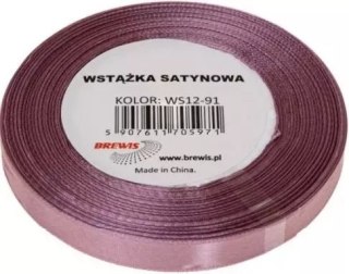 Wstążka satynowa ciemny róż 6mm x 32m