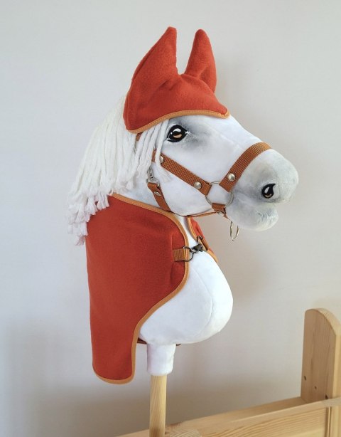 Zestaw dla Hobby Horse A4: derka + nauszniki - rudy Zestaw dla Hobby Horse A4: derka + nauszniki - rudy