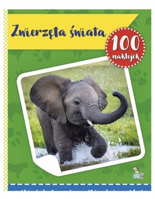 100 naklejek z plakatem. Zwierzęta świata