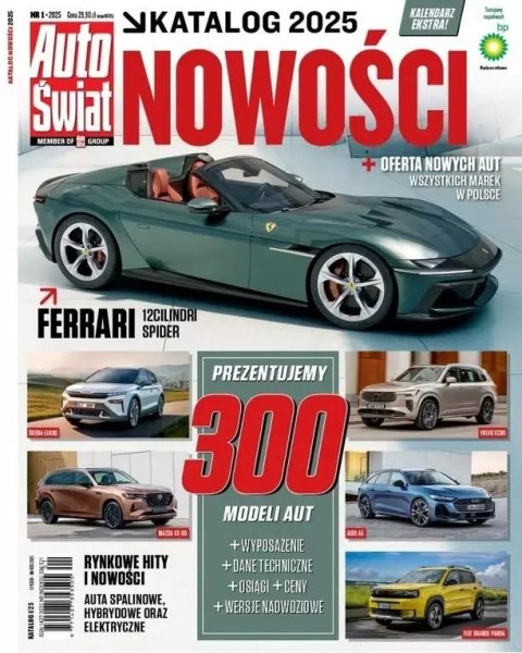 Auto Świat Katalog Nowości + kalendarz 1/2025 Auto Świat Katalog Nowości + kalendarz 1/2025