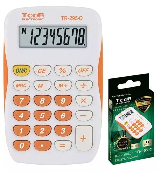 Kalkulator kieszonkowy 8-pozycyjny TR-295-O TOOR