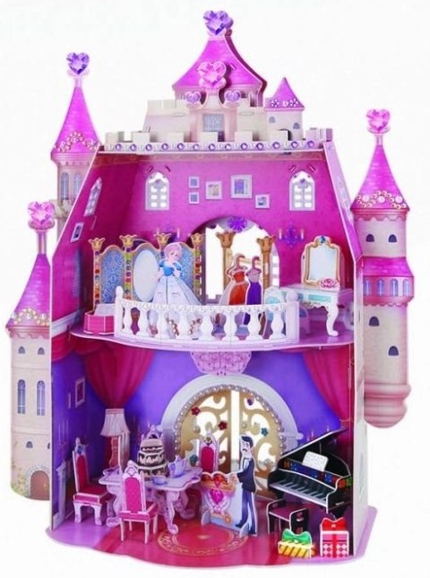 Puzzle 3D 95 elementów. Urodziny księżniczek Puzzle 3D 95 elementów. Urodziny księżniczek