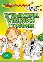 Wycinanka i kolorowanka. Wydarzenia Wielkiego Tygodnia