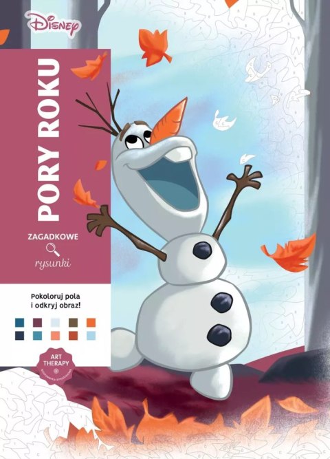 Art therapy. Kolorowanka antystresowa. Disney. Pory roku. Zagadkowe rysunki Art therapy. Kolorowanka antystresowa. Disney. Pory roku. Zagadkowe rysunki