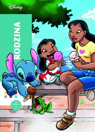 Art therapy. Kolorowanka antystresowa. Disney. Rodzina. Zagadkowe rysunki
