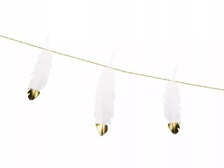 Girlanda Piórka biały 1,6m 04792