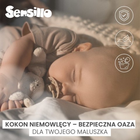 KOKON MUŚLIN DMUCHAWCE BEŻOWE 80x45 KOKON MUŚLIN DMUCHAWCE BEŻOWE 80x45