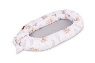 KOKON MUŚLIN TEDDY SZARY 80x45