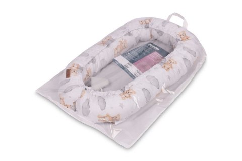 KOKON MUŚLIN TEDDY SZARY 80x45 KOKON MUŚLIN TEDDY SZARY 80x45
