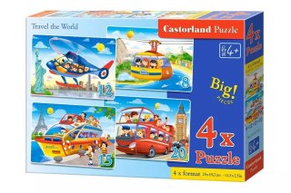 Puzzle 4 w 1. Zwiedzaj świat