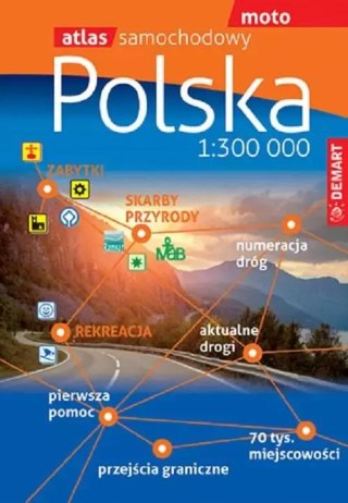 Atlas samochodowy Polska 1:300 000
