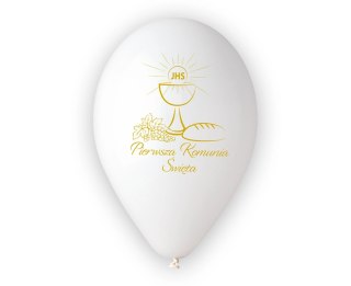 Balony lateksowe Pierwsza Komunia Święta (25 sztuk)