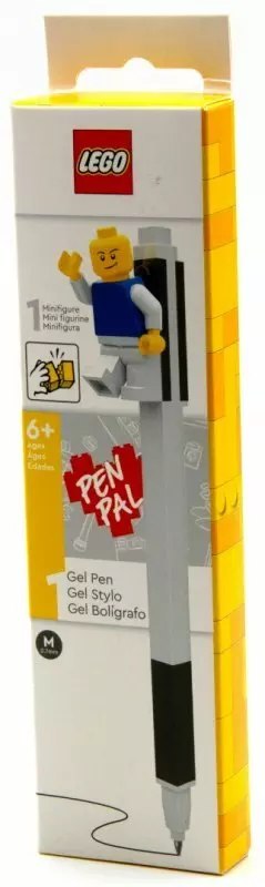Długopis żelowy LEGO, czarny z minifigurką Długopis żelowy LEGO, czarny z minifigurką