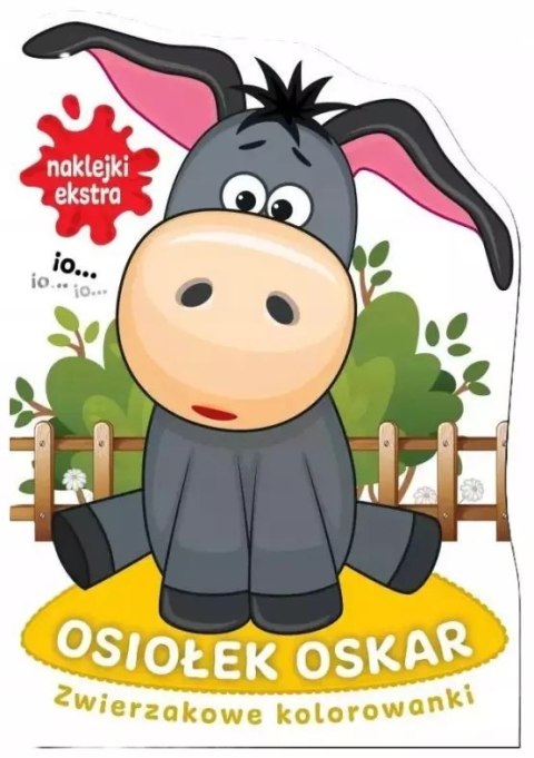 Osiołek Oskar. Zwierzakowe kolorowanki + naklejki Osiołek Oskar. Zwierzakowe kolorowanki + naklejki