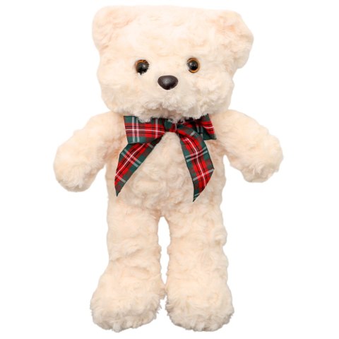 Pluszowa Maskotka Przytulanka Miś Z Kokardą Biały 30cm Pluszowa Maskotka Przytulanka Miś Z Kokardą Biały 30cm