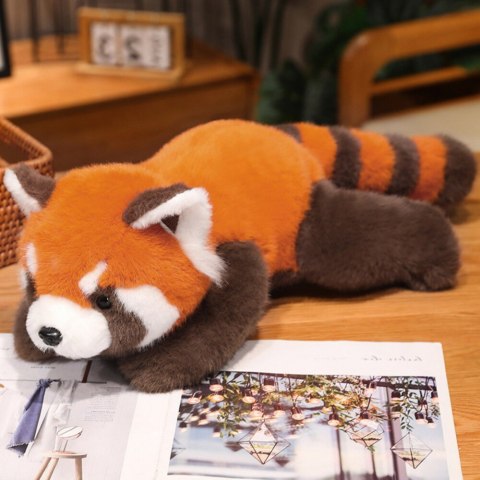 Pluszowa Maskotka Przytulanka Panda Czerwona Obciążone Łapki 30cm Pluszowa Maskotka Przytulanka Panda Czerwona Obciążone Łapki 30cm