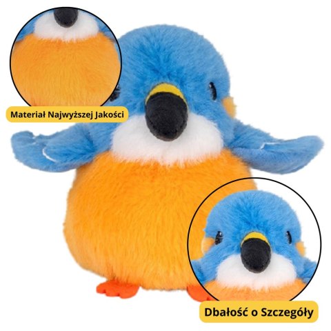 Pluszowa Maskotka Przytulanka Ptak Niebiesko Pomarańczowy 12cm Pluszowa Maskotka Przytulanka Ptak Niebiesko Pomarańczowy 12cm