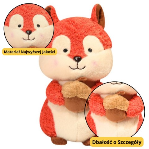 Pluszowa Maskotka Przytulanka Wiewiórka z Orzeszkiem 25cm Pluszowa Maskotka Przytulanka Wiewiórka z Orzeszkiem 25cm