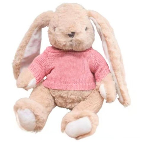Pluszowa Maskotka Przytulanka Zając Sweterek Różowy 22cm Pluszowa Maskotka Przytulanka Zając Sweterek Różowy 22cm